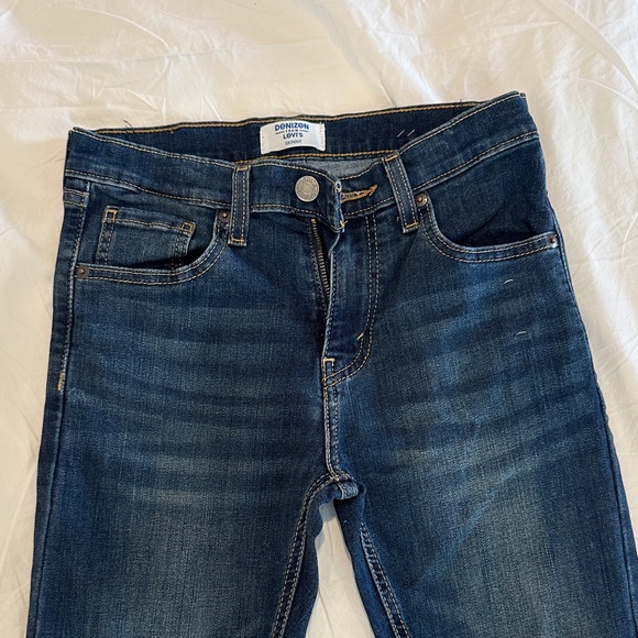 Boys Dark Blue Levi Denim Jeans - Picture 1 of 5